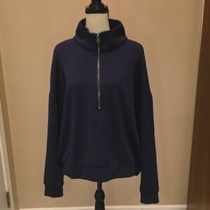 Grace and Lace Half-Zip Pullover Sweatshirt